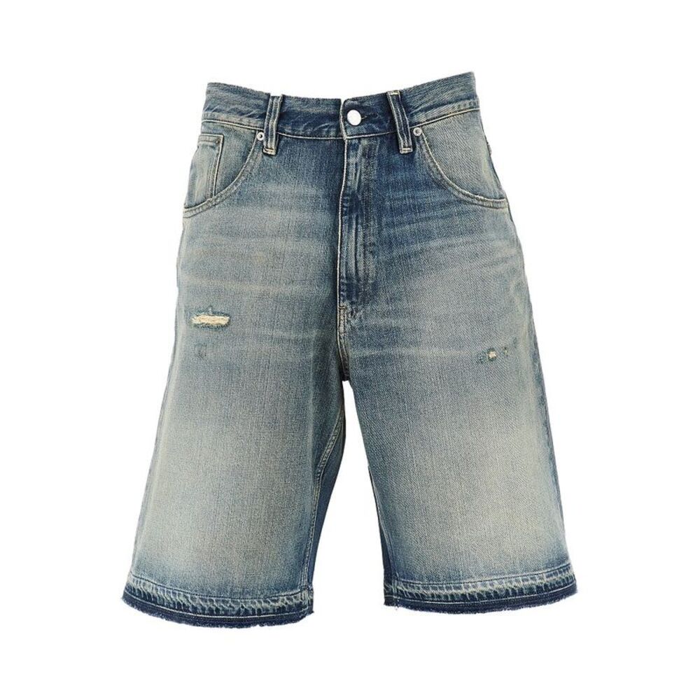 Sunflower Men Super Wide Denim Bermuda Shorts